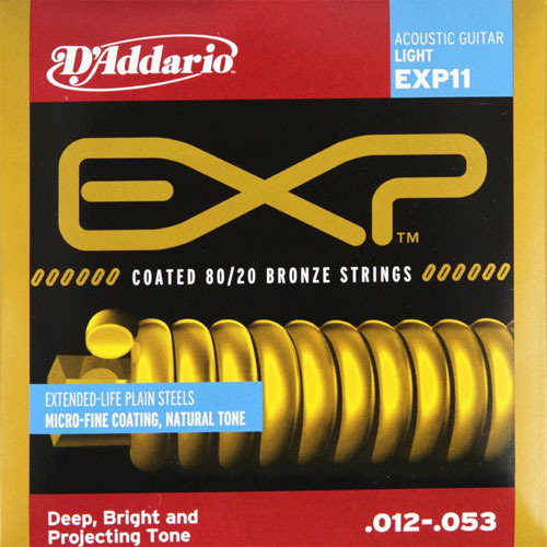 Daddario - Coated 80/20 Bronze EXP11 코팅 통기타줄