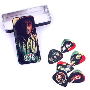 Dunlop Pick Tin - Bob Marley Collectible Pick Tin BOBPT01M (Medium 게이지) 