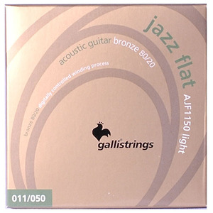 이테리 갈리 어쿠스틱 스트링 Galli String - Acoustic JAZZ FLAT Flat Wound AJF1150, (011-050)