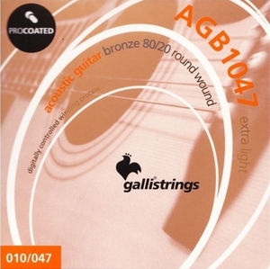 이테리 갈리 어쿠스틱 스트링 Galli String - AGB1047 Bronze80/20 procoated (010-047)